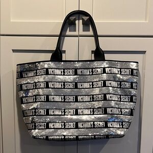 Victoria's Secret Victoria's Secret Black and Silver Totes Size OS